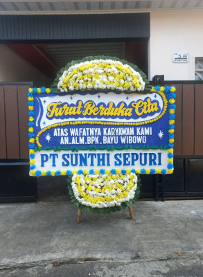 Papan Bunga Duka di Amuntai Tengah